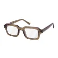 Katharine - Square Brown Glasses for Men