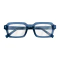 Katharine - Square Blue Glasses for Men