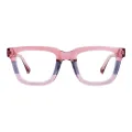 Asa - Square Orange/Pink Glasses for Women