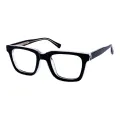 Asa - Square Black Glasses for Women