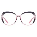 Freddie - Cat-eye Pink-Purple Glasses for Men & Women