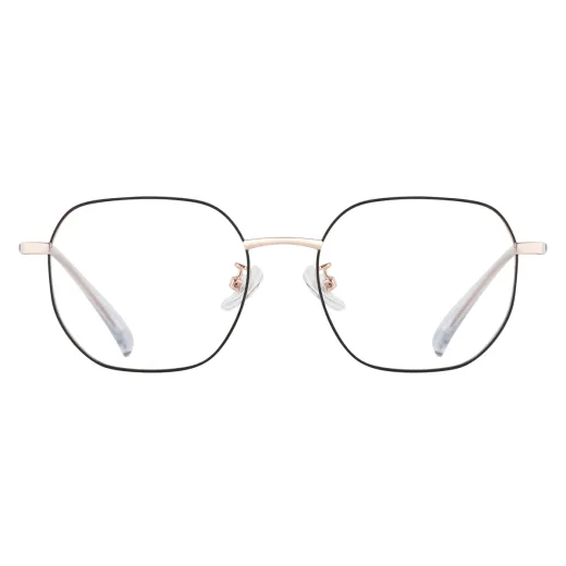 Ettore - Square Rose-Gold Glasses for Men & Women