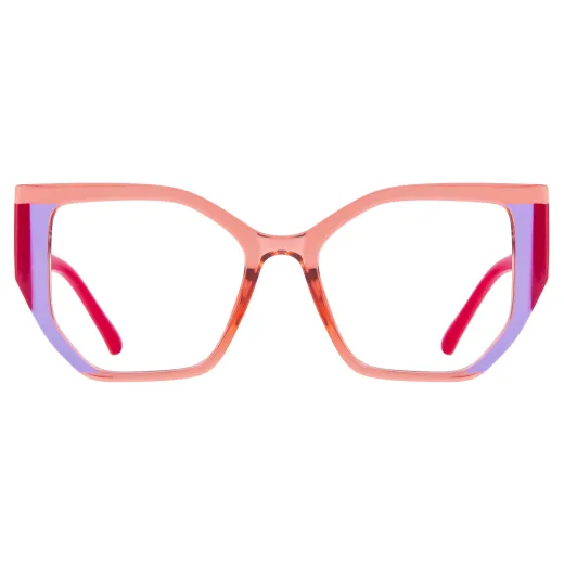 Raquel - Cat-Eye Red-Purple Glasses for Women