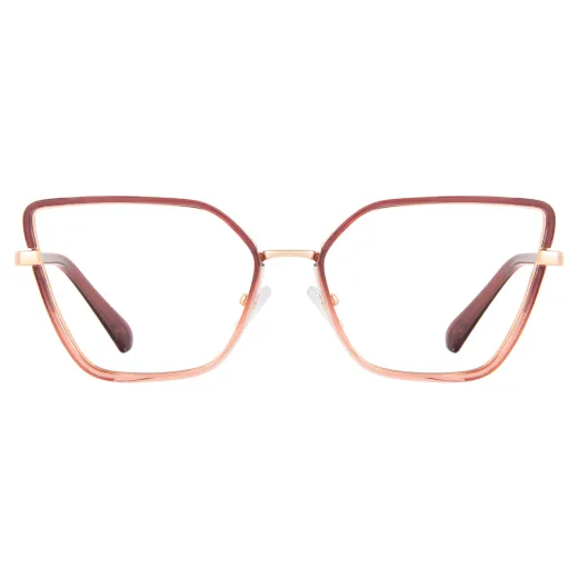 Debora - Cat-Eye Gradient-Pink Glasses for Women