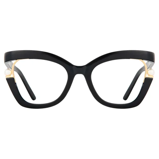 Larissa - Square Black Glasses for Women