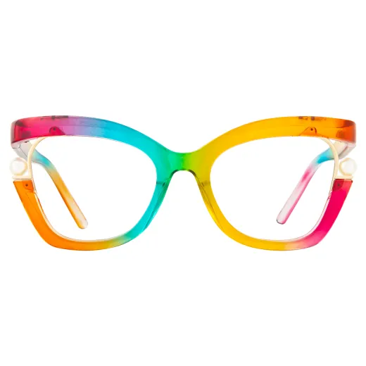 Larissa - Square Multicolor Glasses for Women