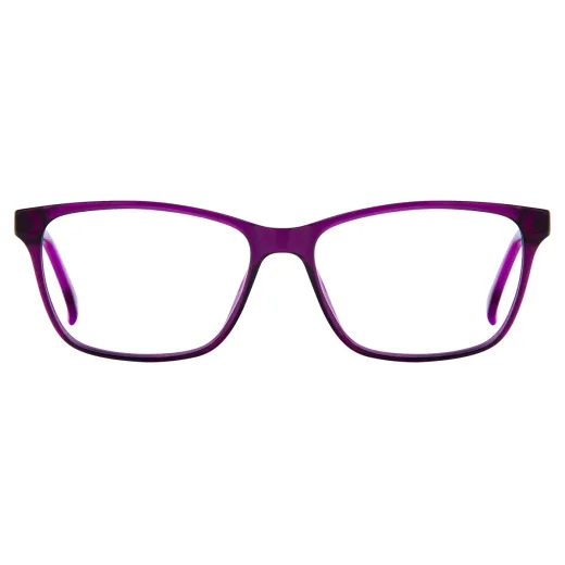 Karwin - Rectangle Purple Glasses for Men & Women