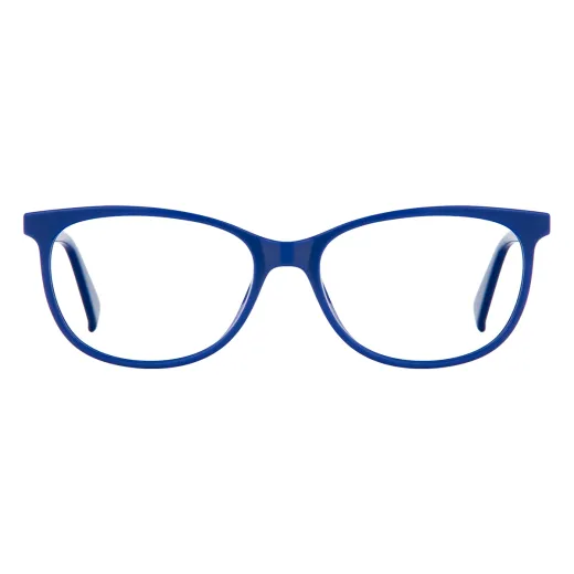 Marco - Round Blue Glasses for Women