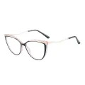 Cat-eye - Cat-eye Black/Pink Glasses for Women
