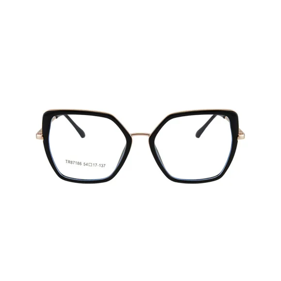cat-eye black eyeglasses