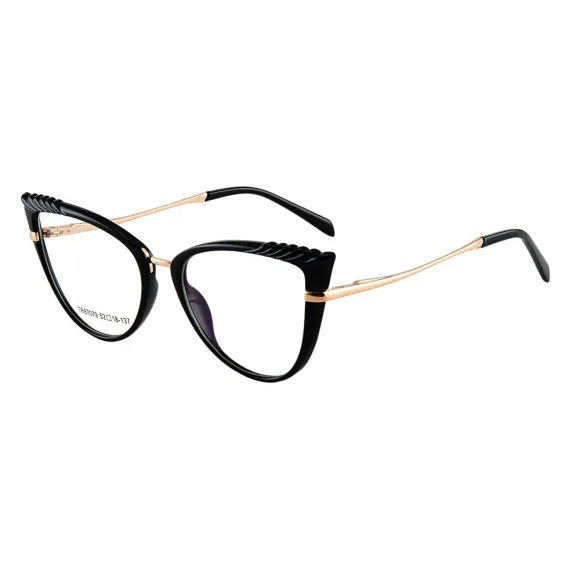 cat-eye black eyeglasses