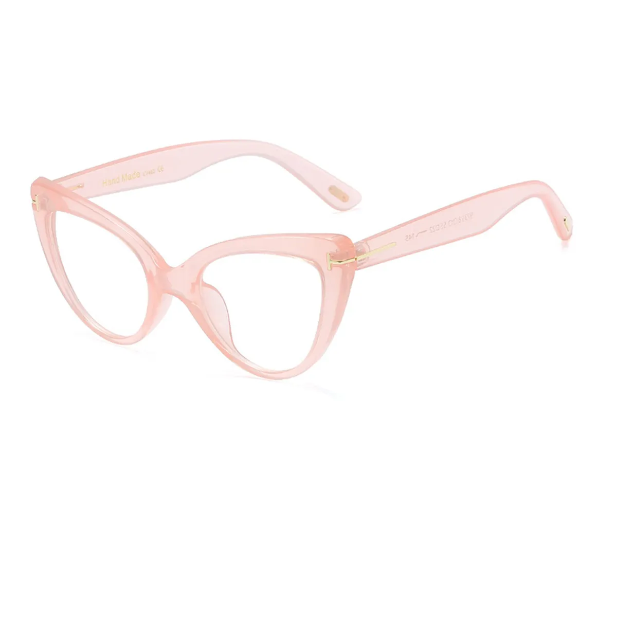 Luckey - Cat-eye Pink Glasses for Women