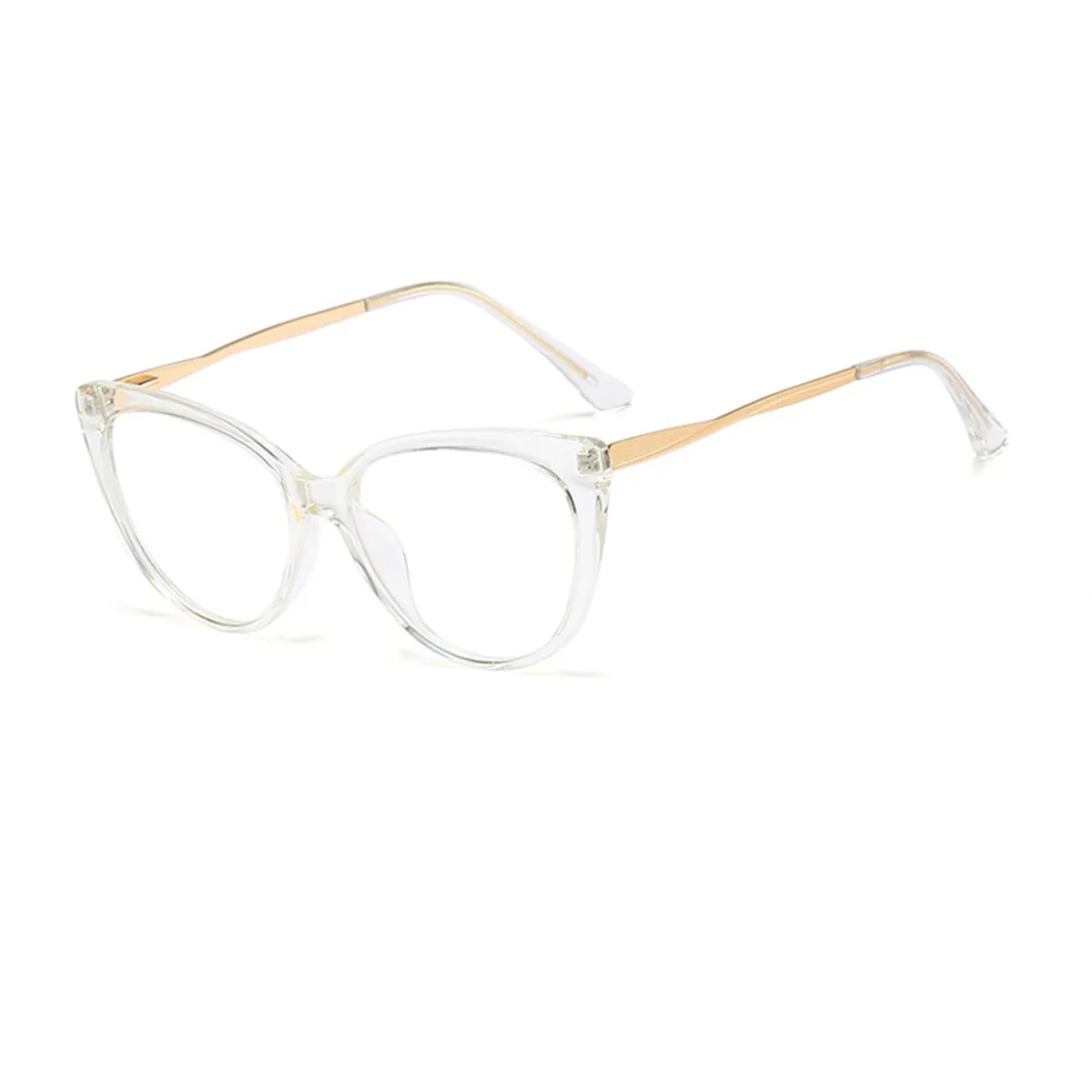 Alenie - Cat-eye White Glasses for Women