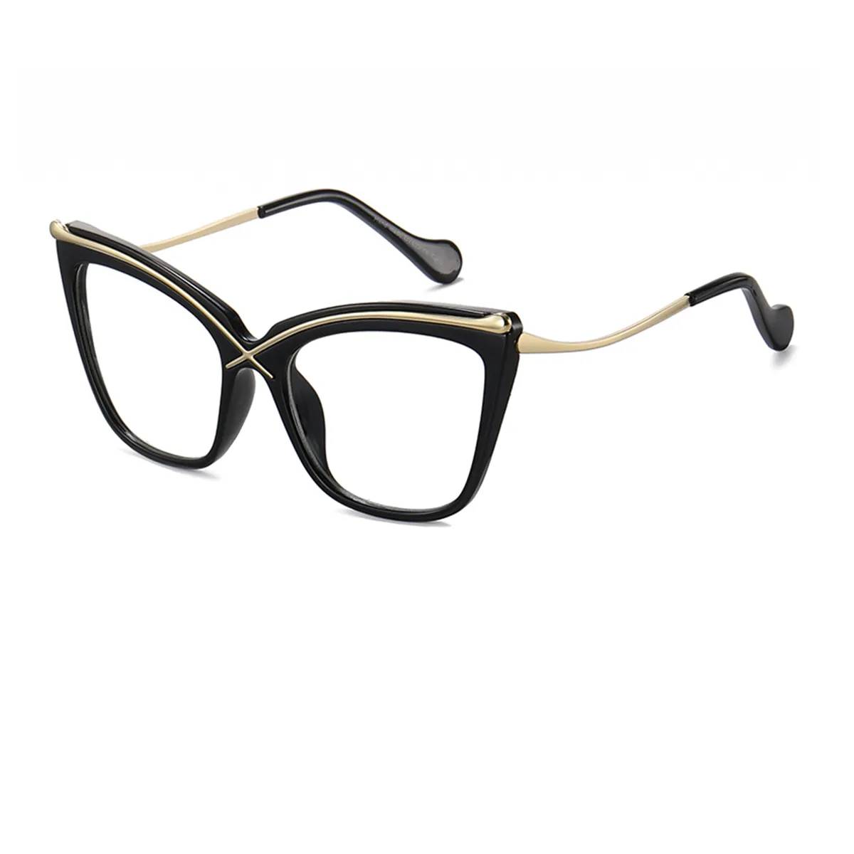 Cat-eye - Cat-eye Black Glasses for Women - EFE