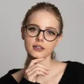 Sienna - Oval Black Glasses for Women