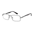 Brunson - Rectangle Gun-Tortoiseshell Glasses for Men