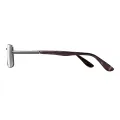 Brunson - Rectangle Gun-Tortoiseshell Glasses for Men