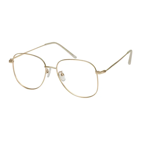 square gold eyeglasses