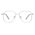 Tobias - Aviator Silver Glasses for Men & Women