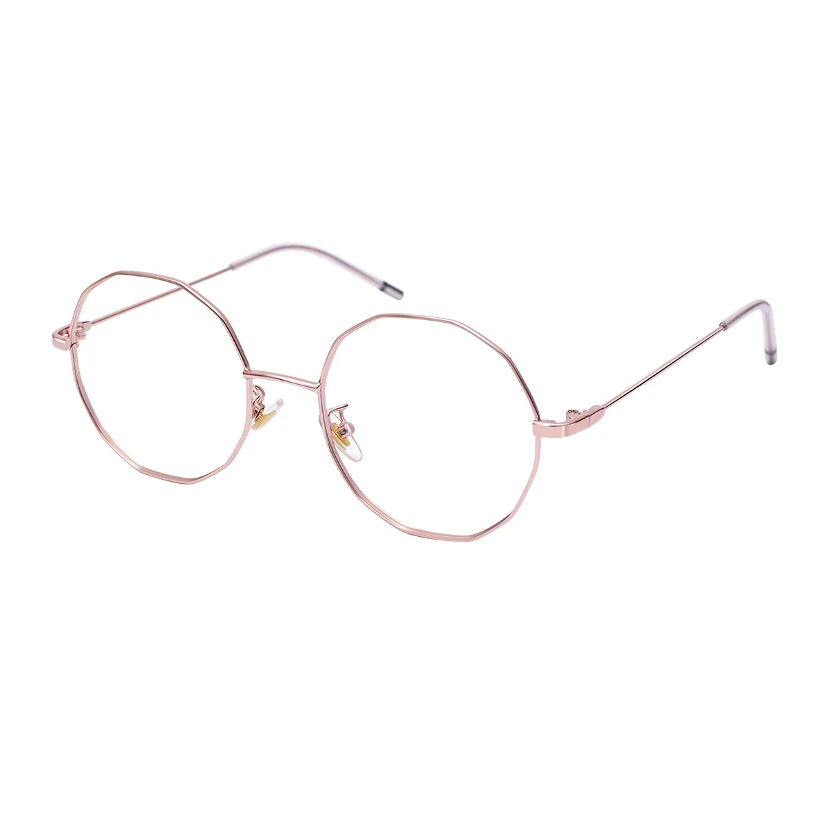 Billie - Geometric Rose-gold Glasses for Women