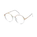 Laverne - Round Rose-Gold Glasses for Men & Women