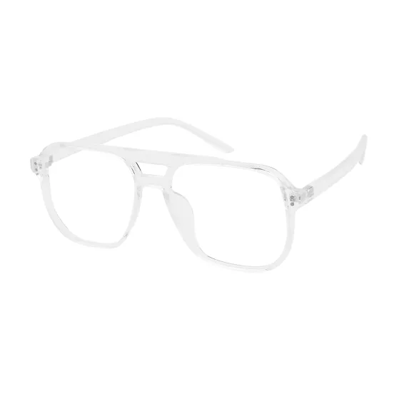 aviator transparent eyeglasses