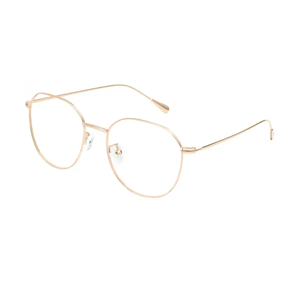 round gold eyeglasses