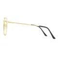 Kendall - Geometric Gold Glasses for Men & Women