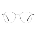 Kendall - Geometric Silver Glasses for Men & Women