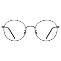 Myers - Round Black Glasses for Men & Women