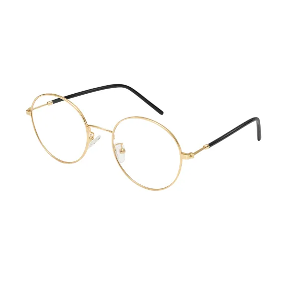 round gold eyeglasses