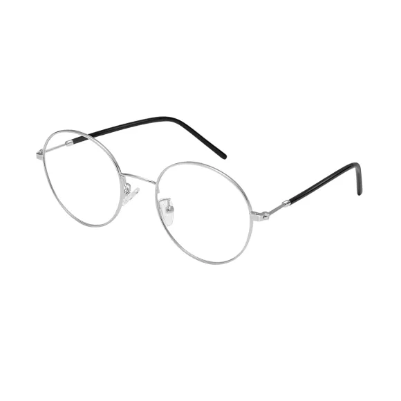 round silver eyeglasses