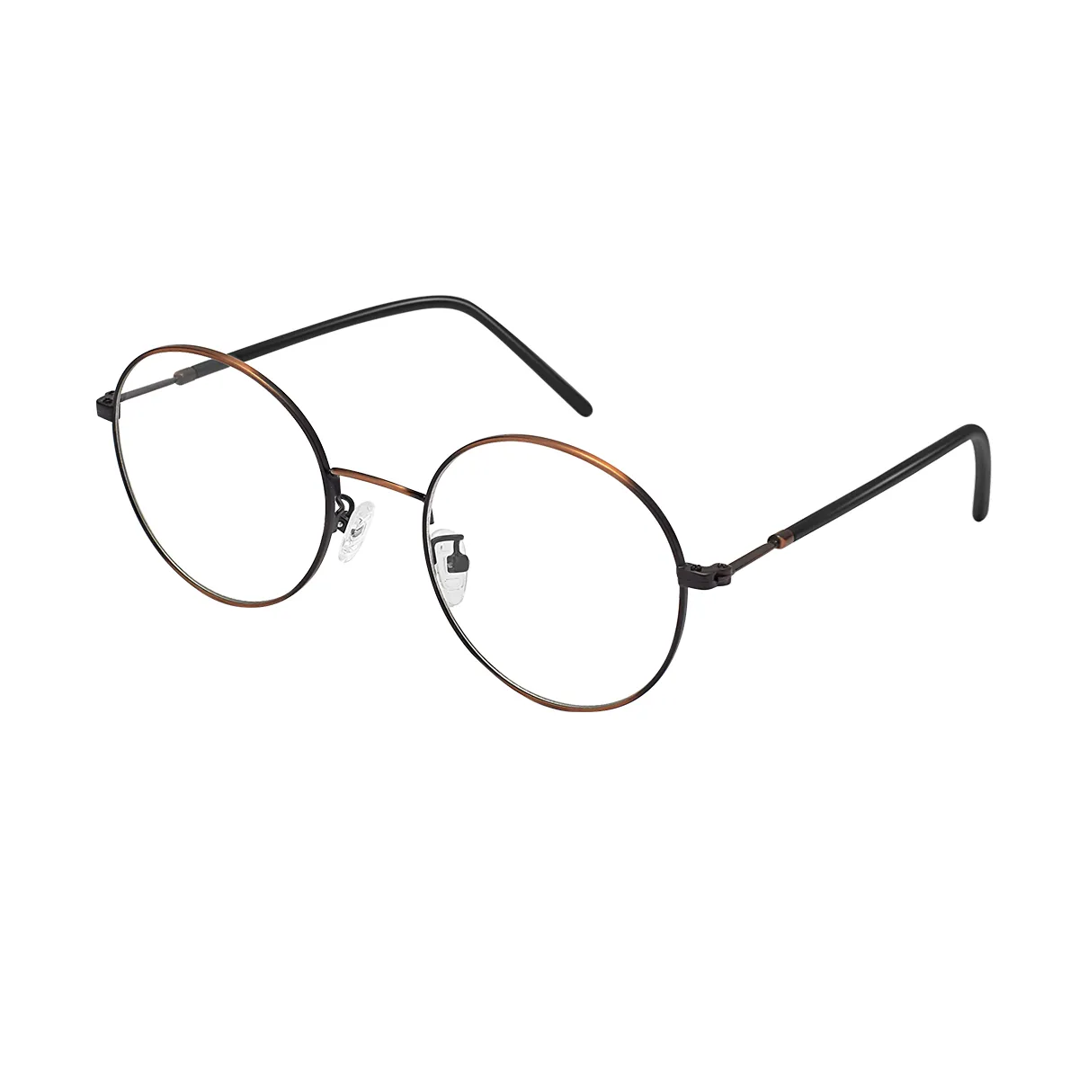 Myers - Round Brown Glasses for Men & Women