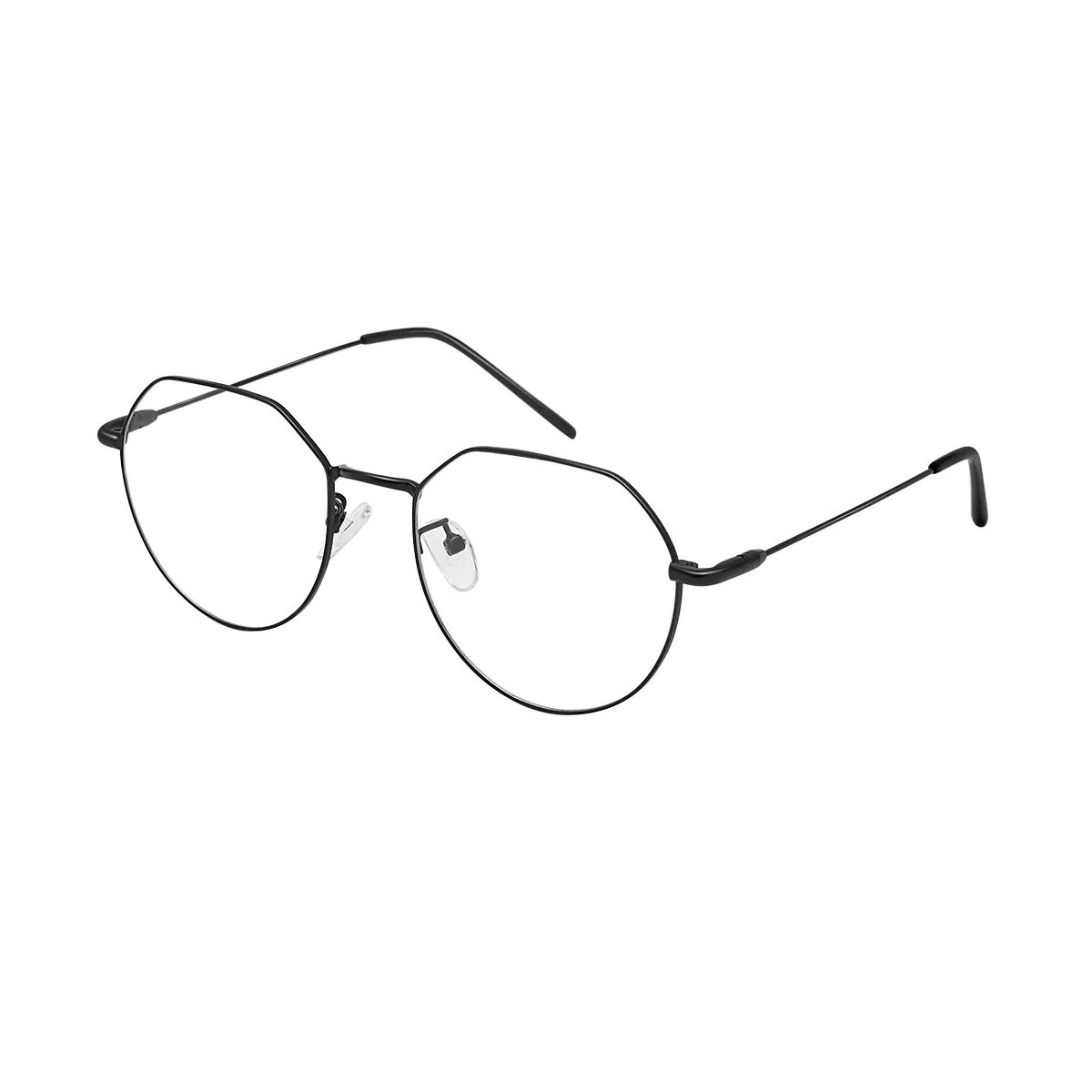 Havana - Geometric Black Glasses for Men & Women