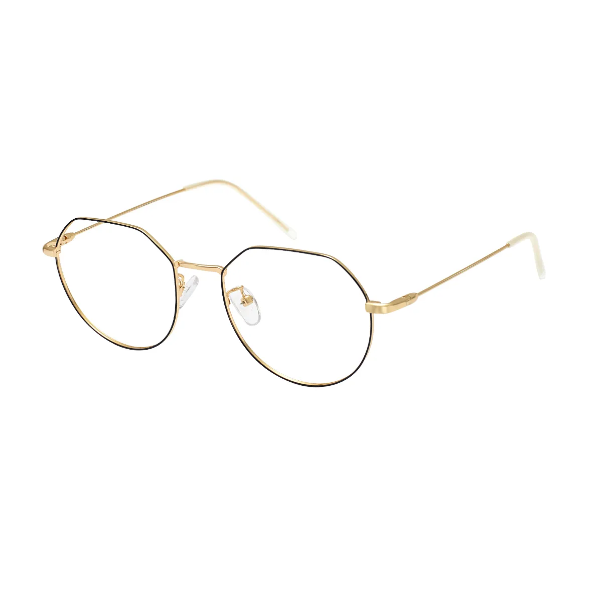 Havana - Geometric Gold Glasses for Men & Women