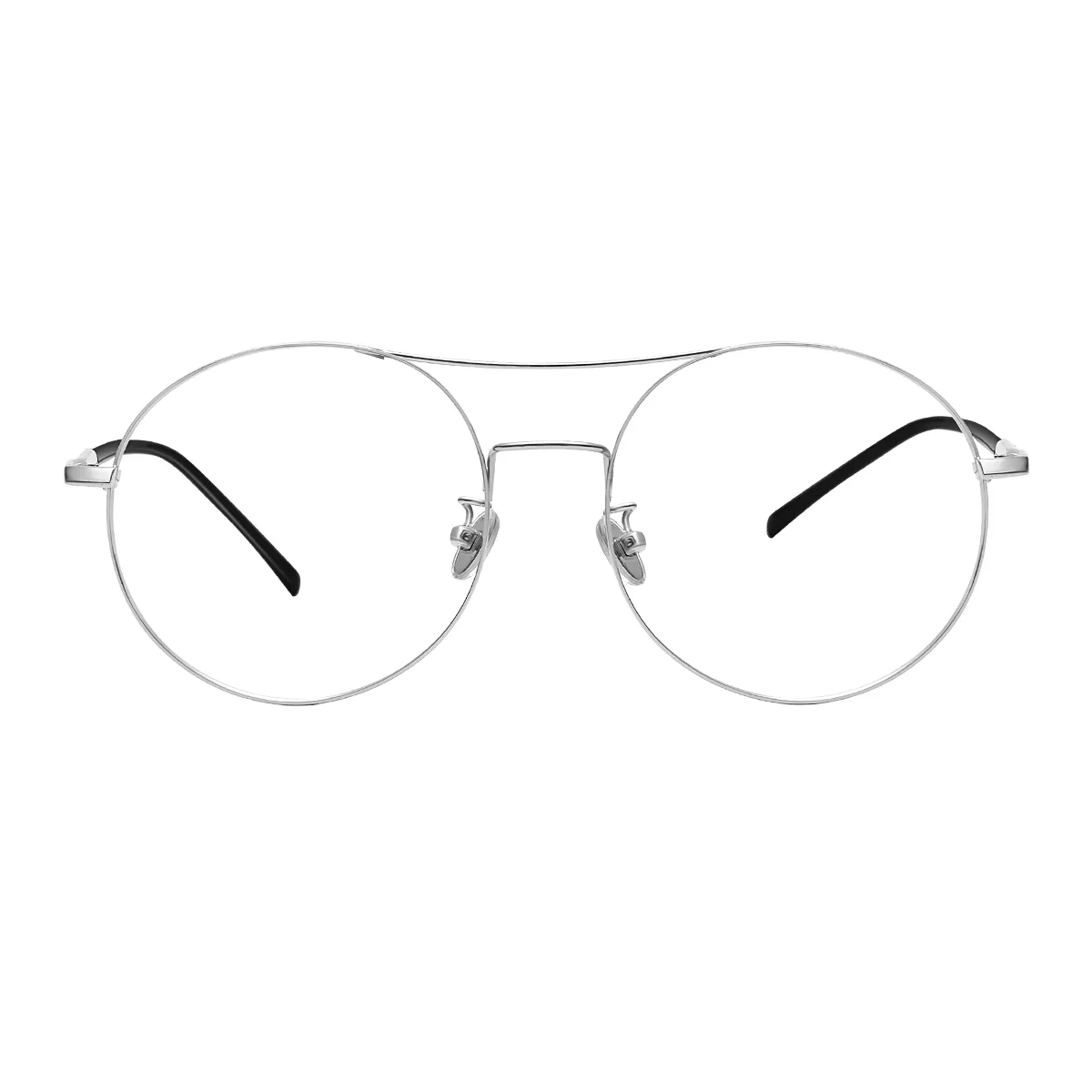 Fashion Round Silver  Eyeglasses for Women