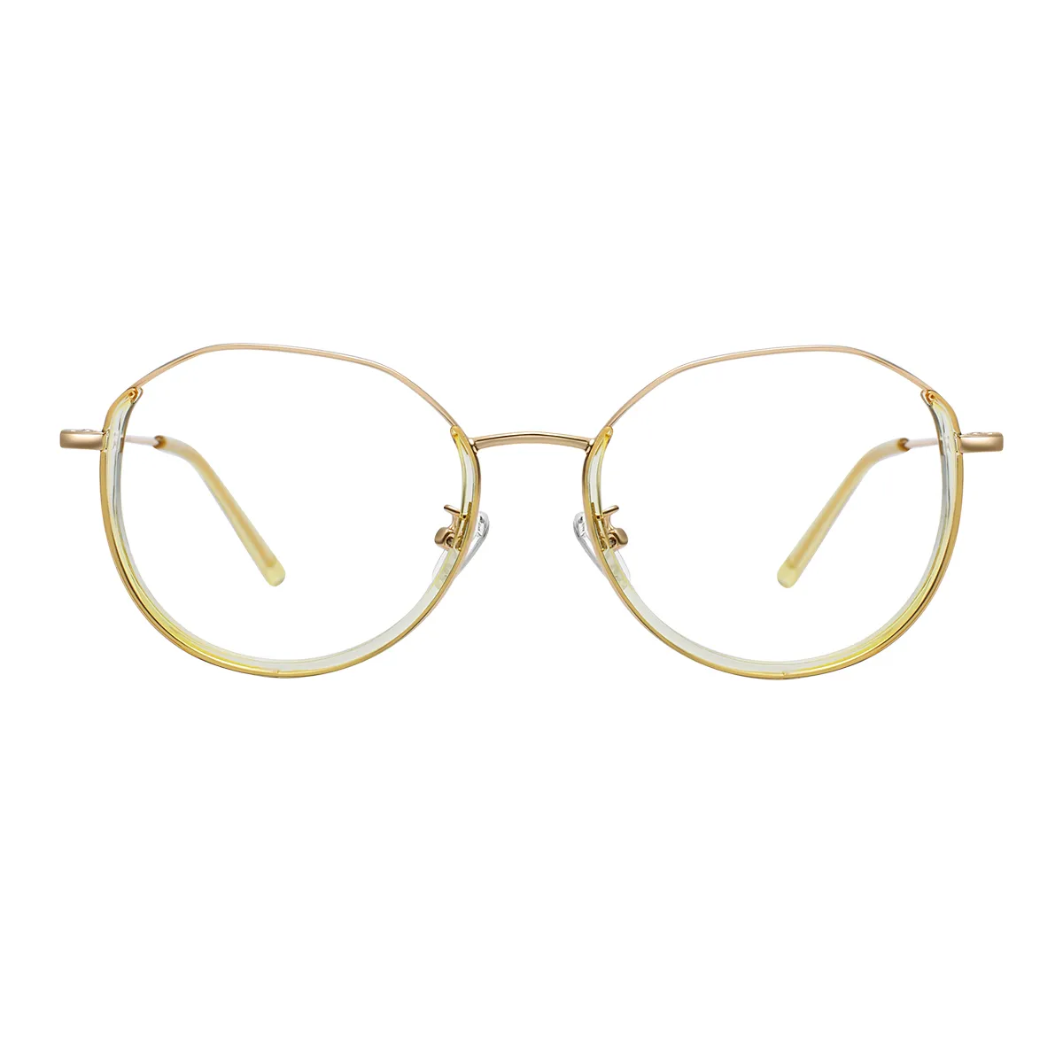 Fashion Geometric Gold  Eyeglasses for Women