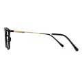 Dunlap - Rectangle Black Glasses for Men & Women