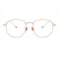 Rosanna - Square Rose-Gold Glasses for Women