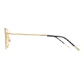 Cella - Oval Black-Gold Glasses for Men & Women
