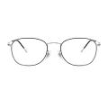 Cella - Oval Silver Glasses for Men & Women