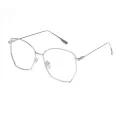 Bella - Geometric Silver Glasses for Women