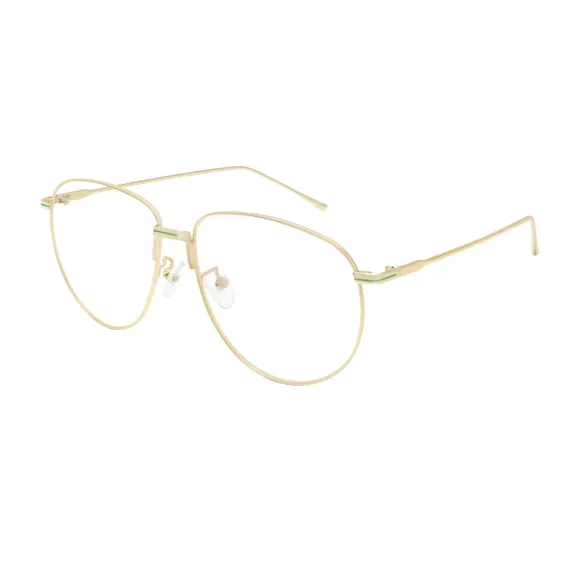 aviator gold eyeglasses