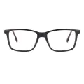 Decker - Rectangle Black Glasses for Men