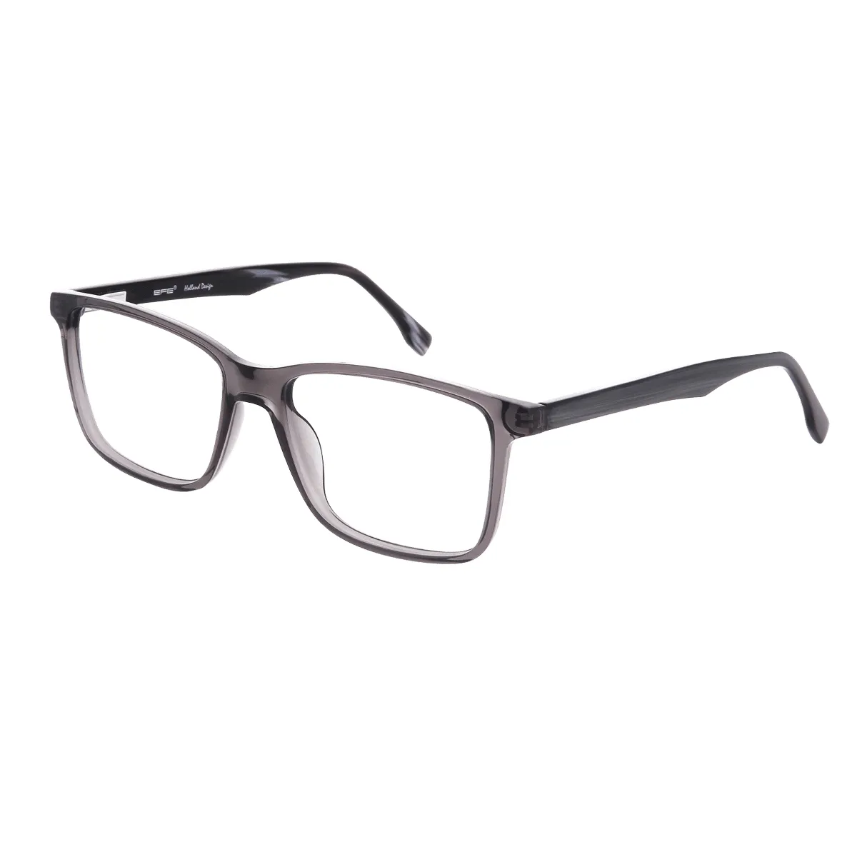 Decker - Square Gray Glasses for Men - EFE