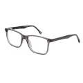 Decker - Rectangle Gray Glasses for Men