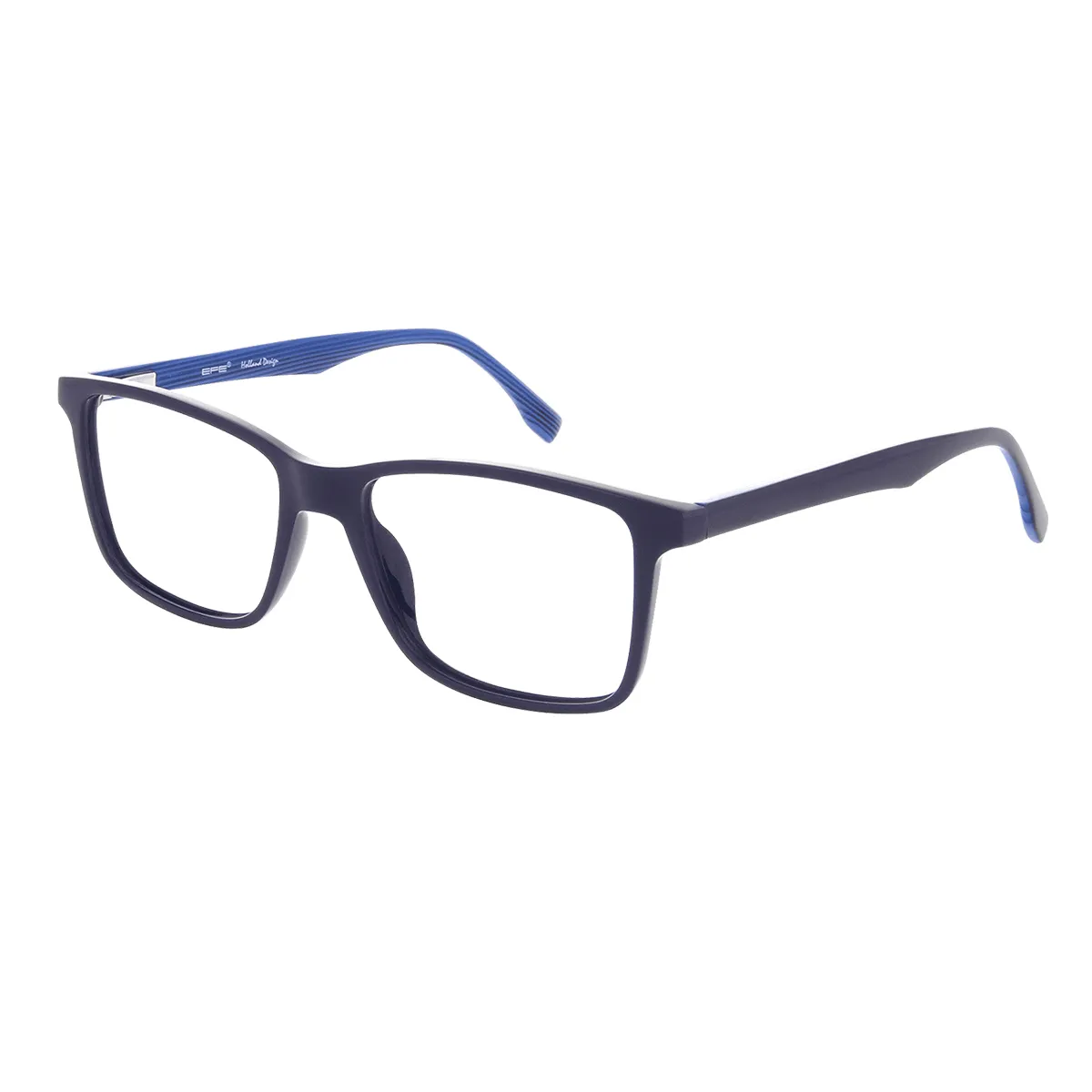 Decker - Square Blue Glasses for Men - EFE
