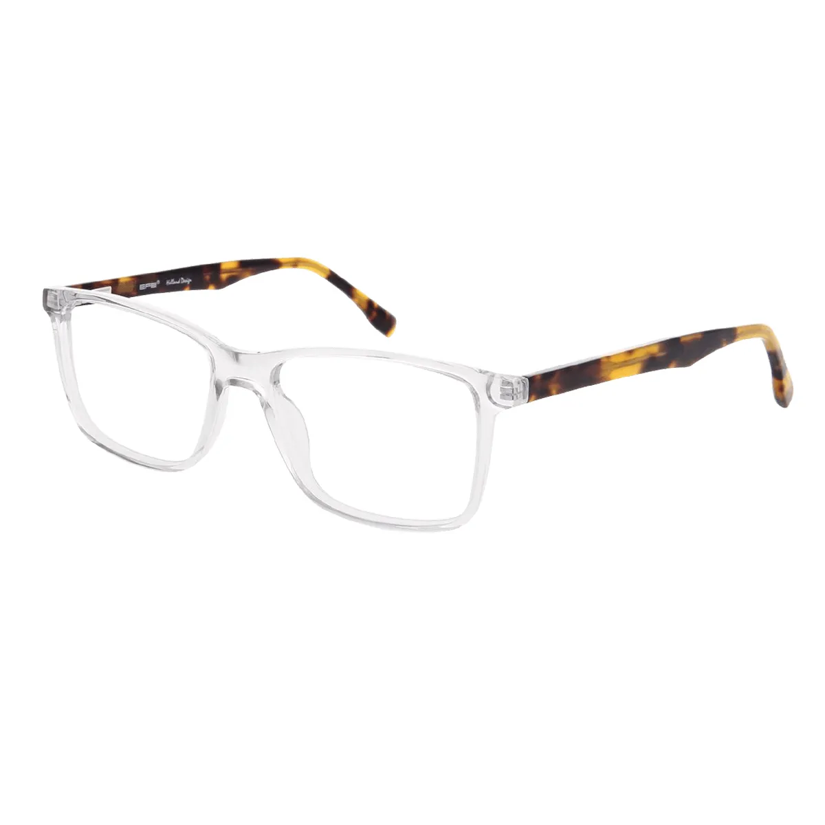Decker - Square Translucent Glasses for Men - EFE