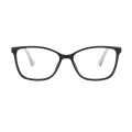 Ayliffe - Rectangle Black Glasses for Women