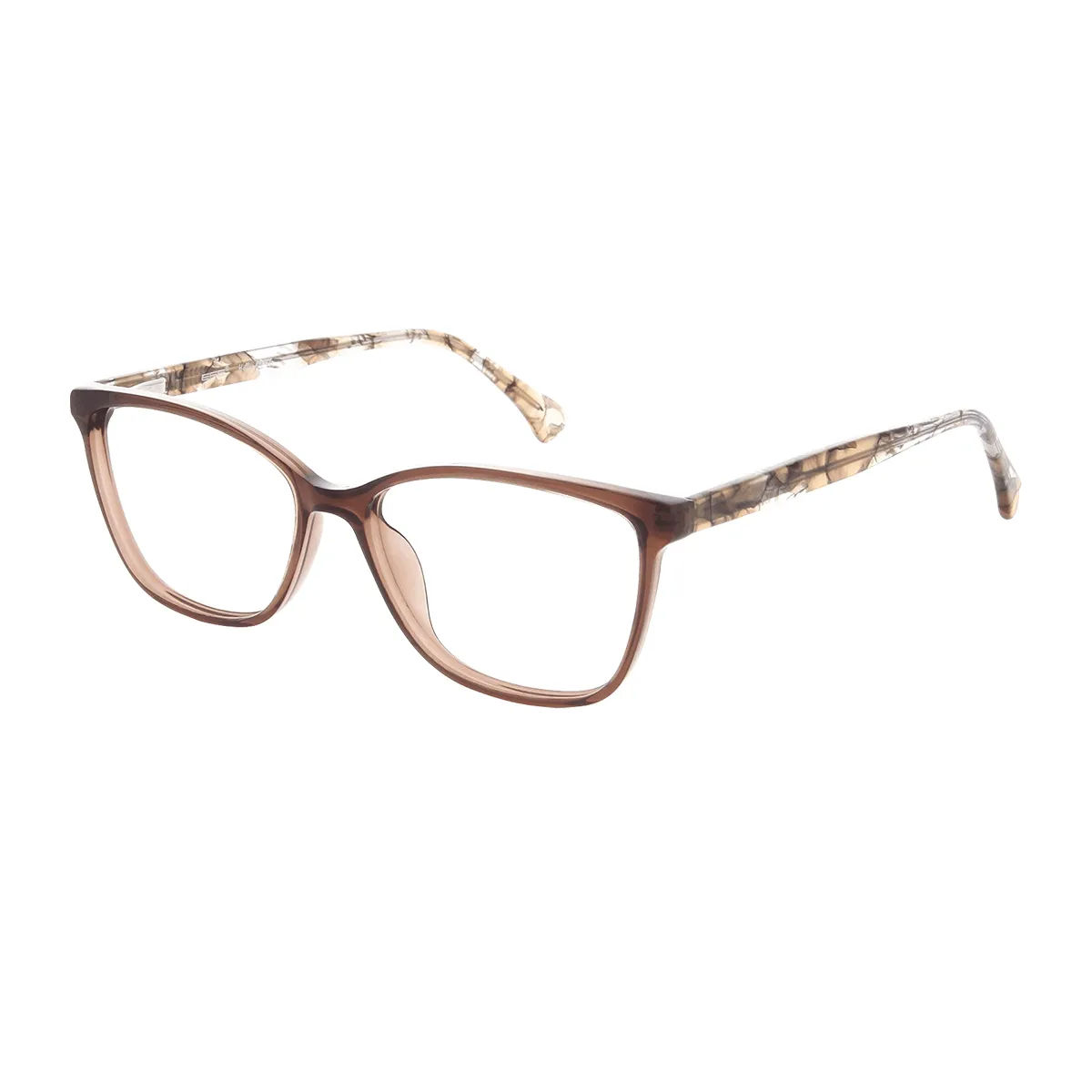 Ayliffe - Square Brown Glasses for Women
